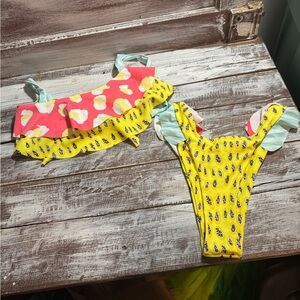 🆕 Yellow and Black Patterned Swimwear